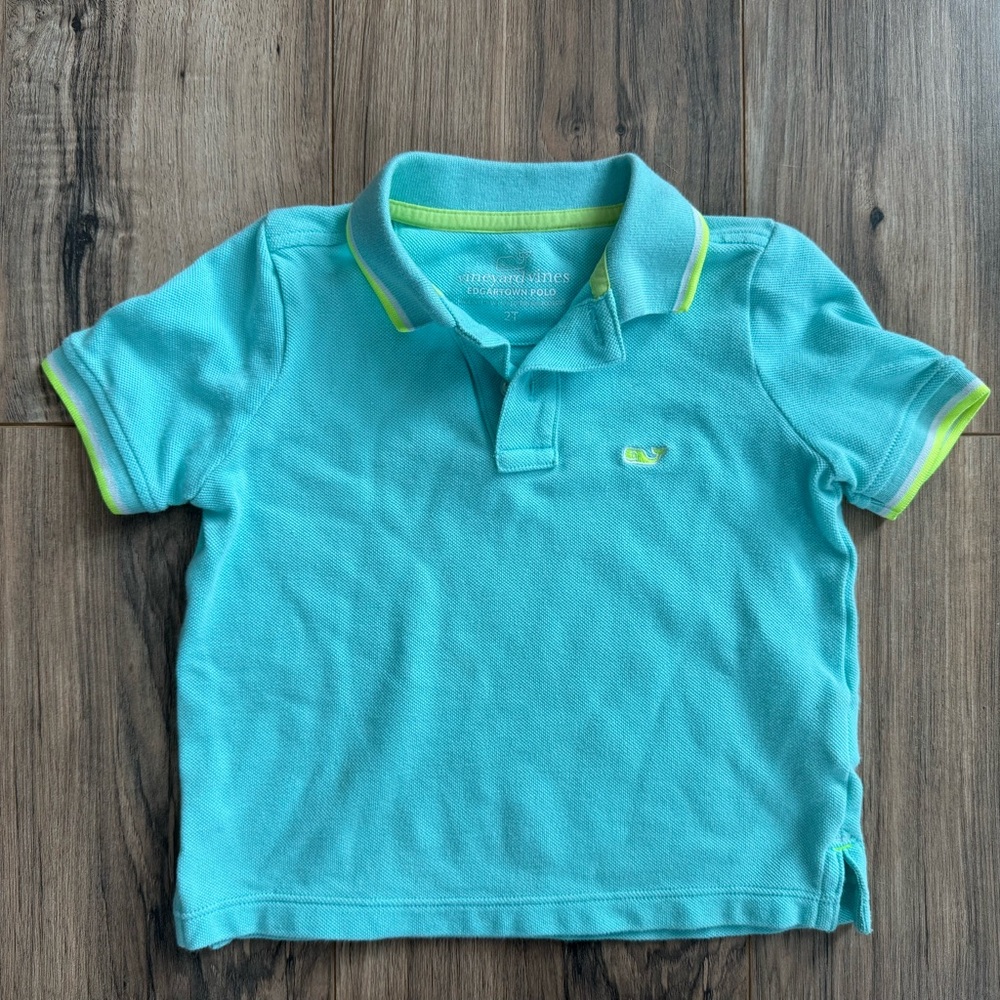Vineyard Vines Turquoise Polo Size 2T